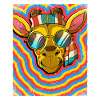 Hippie Giraffe Psychédélique Trippy