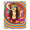 Femme Hippie Psychédélique Trippy
