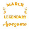 March 1957 Legends Birthday Gift