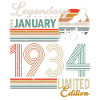 Janvier 1934 Anniversaire homme