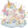 Unicorn Two Unicorns Unicorn Shirt Rainbow