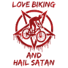 Love Biking and Hail Satan