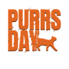 Orange Lettering On Purrsday