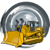Bulldozers, bulldozers, track scrapers