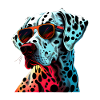 Cool Dalmatian Wearing Sunglasses