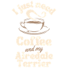Amateur de café Airedale-terrier
