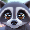 Cute raccoon
