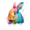 Piccolo coniglio carino Per gli amanti dei conigli Colorato