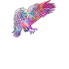 Adler mit Text