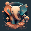 Cute Elephant Fantasy