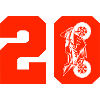 20 Moto Biker Motorrad
