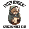 Guten Morgen Ganz Dünnes Eis Müde Katze Kaffee