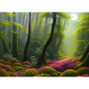 Sunlight floods the forest