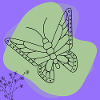 Minimalist butterfly.