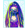 Cyber Estetica Anime Girl Cyber Goth