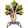 Peace 5 yellow stars
