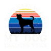 Dansk svensk gårdhund hund silhuet retro solnedgang