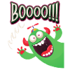 Funny monster, boo-scare, monster joke