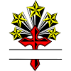 with four yellow stars