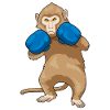 Affe Boxer Boxhandschuhe Sport