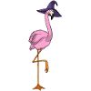 Flamingo Witch Hat