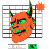 Neon Oni Mask Design 