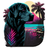 Black Labrador Retriever Relaxing