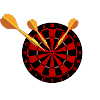 Darts Arrows and Dartboard