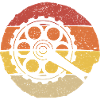 Sunset Film Reel Hand