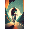 Cycling Poster Modern Wall Art for Bike Lovers