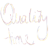 Quality Time Calligraphy Minimalism