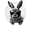 Cool with sunglasses