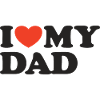 I love my Dad Heart Shirt