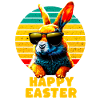 Cool Rabbit - Happy Easter