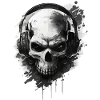 Skeleton head gamer geek gift