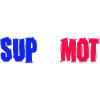 Supermot logo blue white red