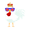 Chicken Queen Crown Angleterre