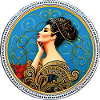 Woman Badge ArtNouvaue 13