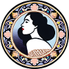 Woman Badge ArtNouvaue 08