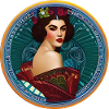 Woman Badge ArtNouvaue 07