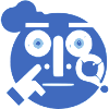 Me with a blue face