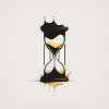 Sablier black and gold