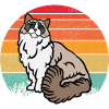 Chat RAGDOLL rétro