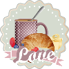 Breakfast with love,croissant,coffee and berries