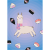Alpaca with sushi