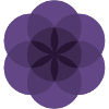 violette Lebensblume