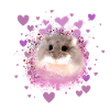 Dwarf hamster,hamster,pink,graffiti,painting