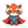 red panda superhero