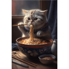Cat Japanese Ramen Otaku Anime