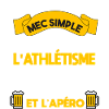 athlétisme apéro mec simple